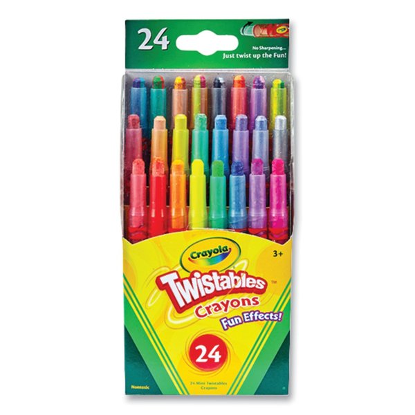Crayola Twistables Mini Crayons, 24 Assorted Colors 52-9824